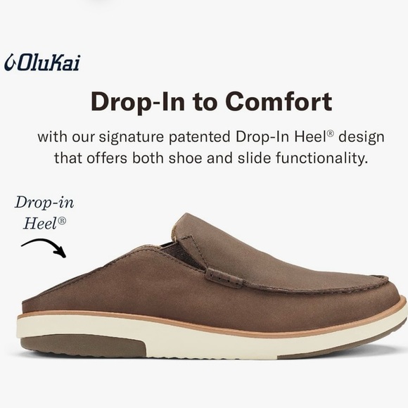 ? OluKai Kalia Men\'s Leather Slip-On Leather Sneaker Shoes main image 7